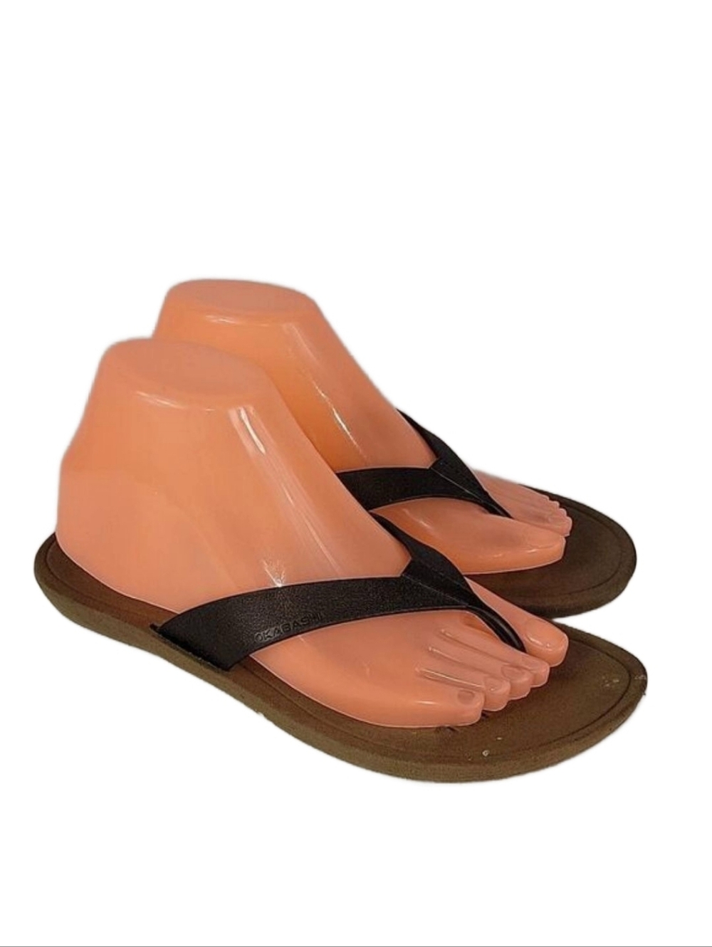 Okabashi Breeze Copper Toffee Two Tone Vegan Flip Flop